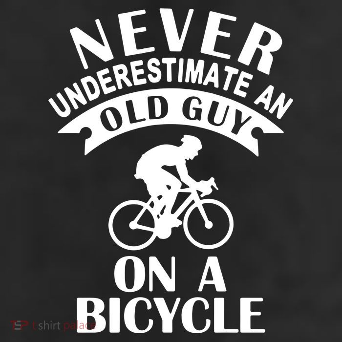 Never Underestimate An Old Guy On A Bicycle Adult Drive Performance Visor