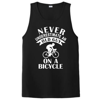 Never Underestimate An Old Guy On A Bicycle PosiCharge Competitor Tank