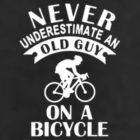 Never Underestimate An Old Guy On A Bicycle Golf Towel