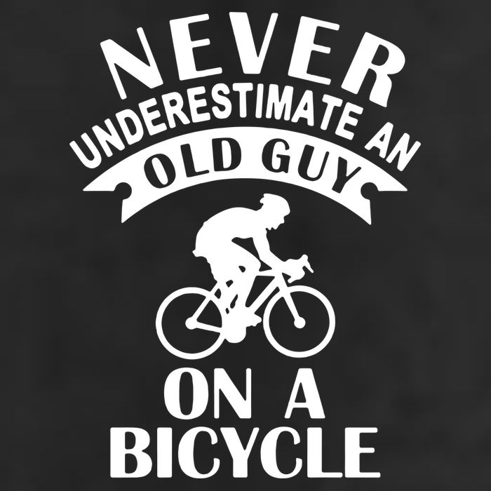 Never Underestimate An Old Guy On A Bicycle Golf Towel