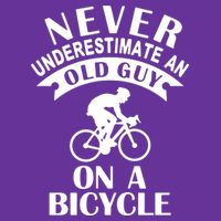 Never Underestimate An Old Guy On A Bicycle Mesh Reversible Basketball Jersey Tank