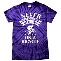 Never Underestimate An Old Guy On A Bicycle Tie-Dye T-Shirt