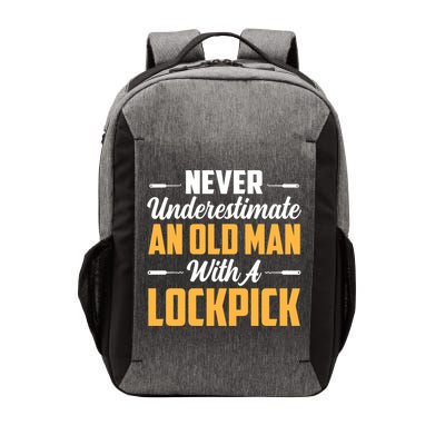 Never Underestimate An Old With A Lockpick Locksmith Gift Vector Backpack