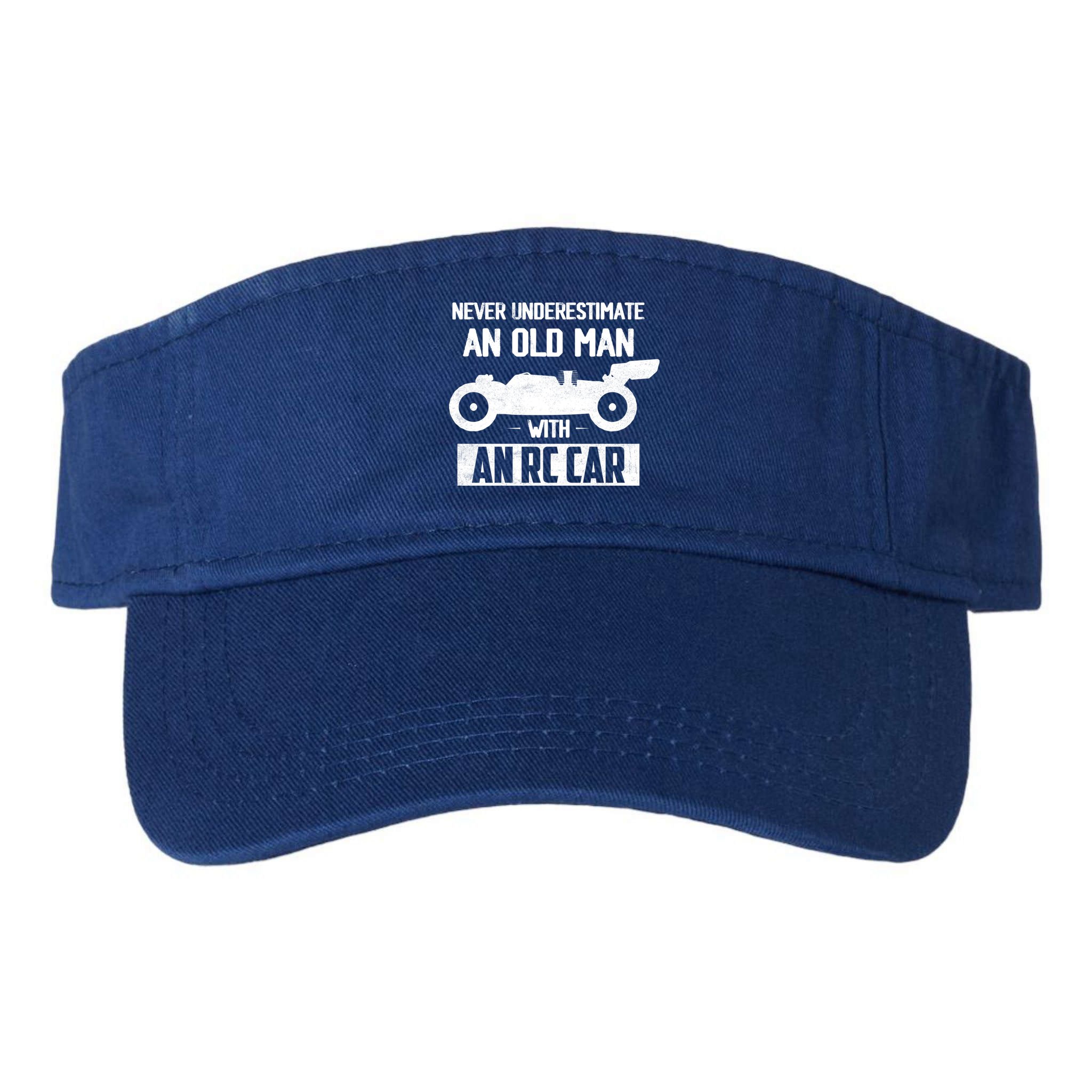 Never Underestimate An Old With An Rc Car Racing Gift Visor