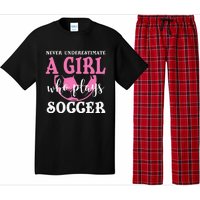 Never Underestimate A  Who Plays Soccer Cool Players Pajama Set