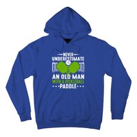 Never Underestimate An Old With A Pickleball Paddle Gift Hoodie