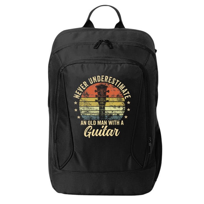 Never Underestimate An Old Man With A Guitar Player Gifts City Backpack