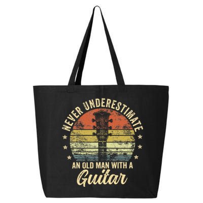 Never Underestimate An Old Man With A Guitar Player Gifts 25L Jumbo Tote