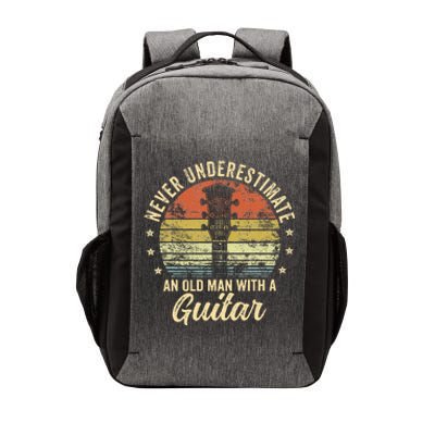 Never Underestimate An Old Man With A Guitar Player Gifts Vector Backpack