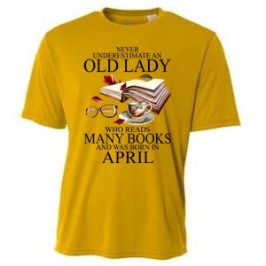 Never Underestimate An Old Lady Who Reads Many Books Gift Cooling Performance Crew T-Shirt