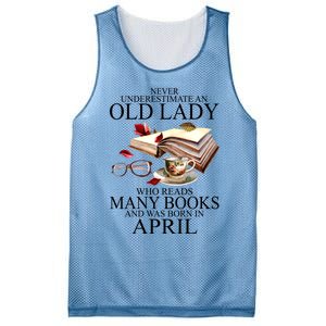 Never Underestimate An Old Lady Who Reads Many Books Gift Mesh Reversible Basketball Jersey Tank