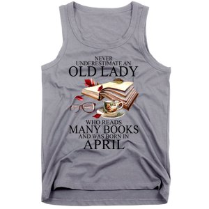 Never Underestimate An Old Lady Who Reads Many Books Gift Tank Top