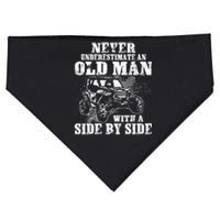 Never Underestimate An Old Man Funny USA-Made Doggie Bandana