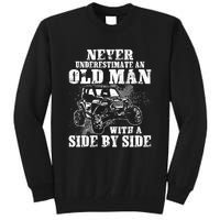 Never Underestimate An Old Man Funny Tall Sweatshirt