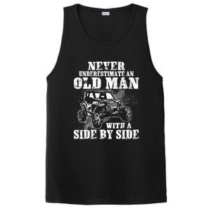 Never Underestimate An Old Man Funny PosiCharge Competitor Tank