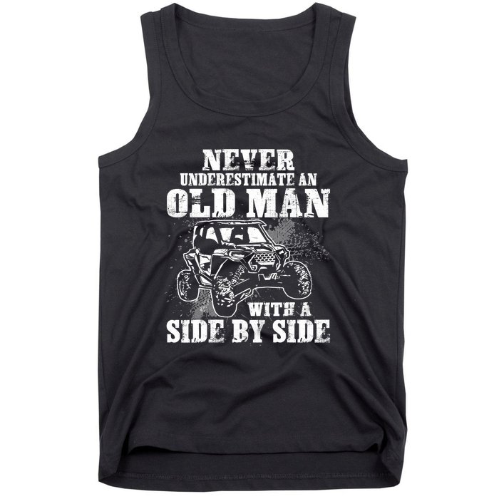 Never Underestimate An Old Man Funny Tank Top