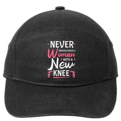 Never Underestimate A Women New Knee Replacement Surgery 7-Panel Snapback Hat