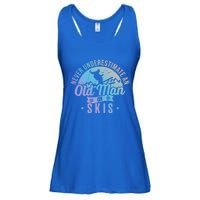 Never Underestimate An Old On Skis Skier Retiret Ski Gift Ladies Essential Flowy Tank