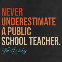 Never Underestimate A Public School Teacher Harris Walz 2024 11oz C Handle Ceramic Mug