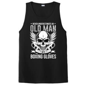 Never Underestimate An Old Man With Boxing Gloves PosiCharge Competitor Tank