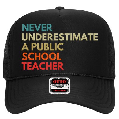 Never Underestimate A Public School Teacher Walz Waltz Trucker Hat