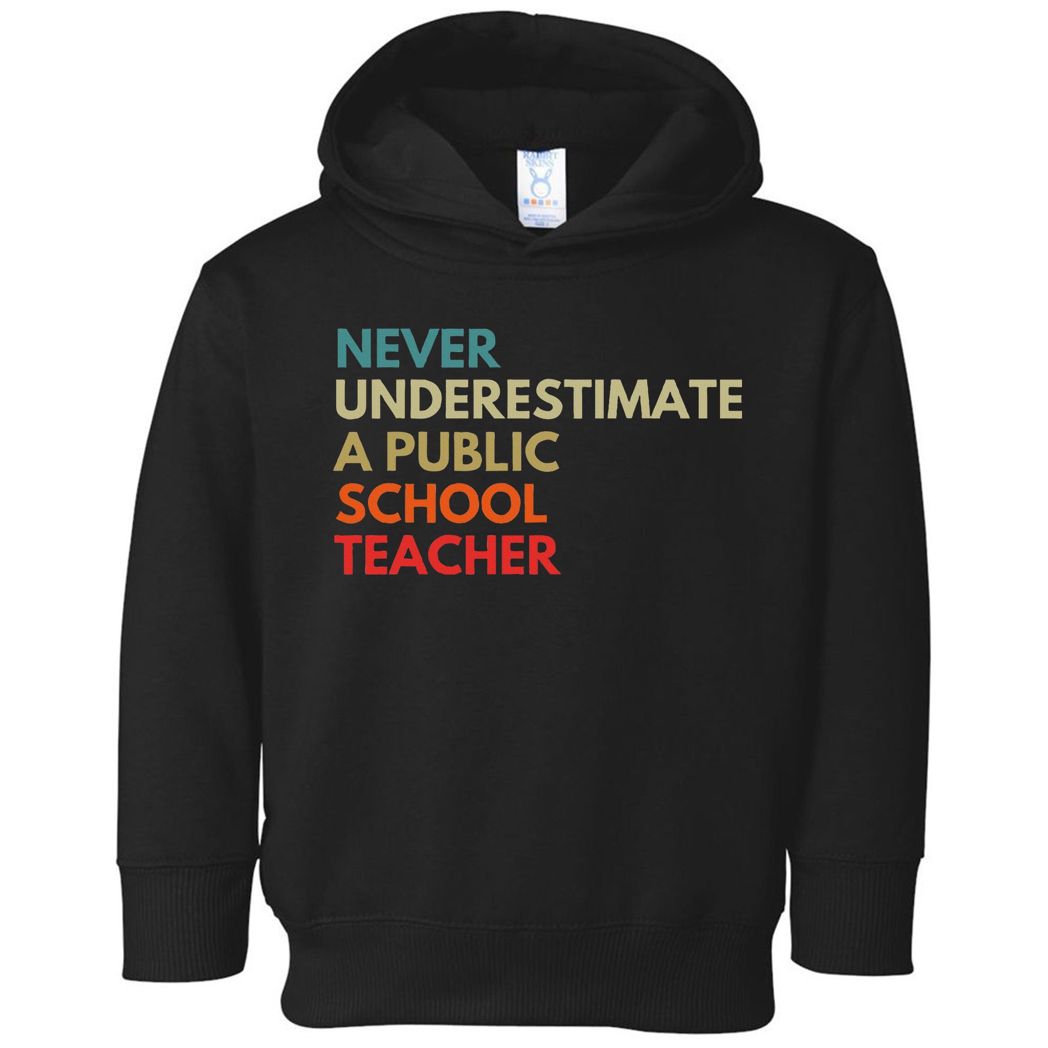 Never Underestimate A Public School Teacher Walz Waltz Toddler Hoodie