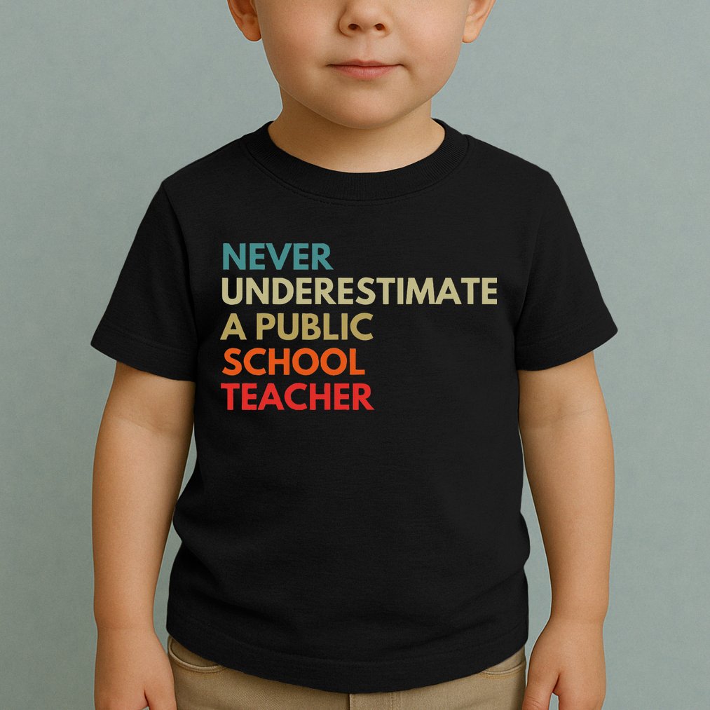 Never Underestimate A Public School Teacher Walz Waltz Toddler T-Shirt