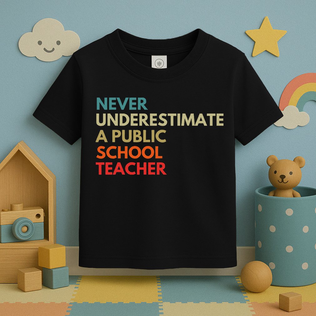 Never Underestimate A Public School Teacher Walz Waltz Toddler T-Shirt
