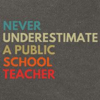 Never Underestimate A Public School Teacher Walz Waltz Cotton Canvas Backpack