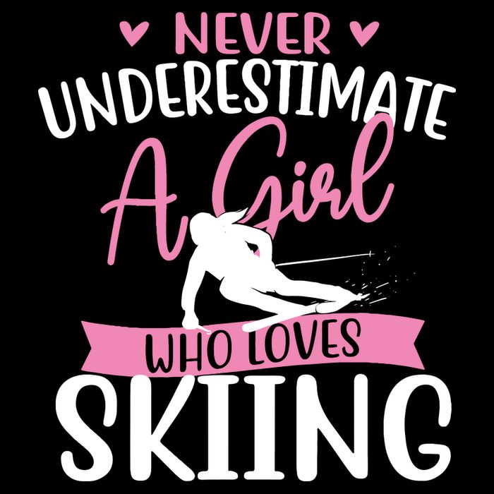 Never Underestimate A Girl Who Loves Skiing Skier Ski Impact Tech Backpack