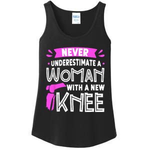 Never Underestimate A Women New Knee Replacement Surgery Ladies Essential Tank