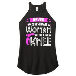 Never Underestimate A Women New Knee Replacement Surgery Women's Perfect Tri Rocker Tank