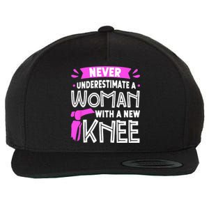 Never Underestimate A Women New Knee Replacement Surgery Wool Snapback Cap