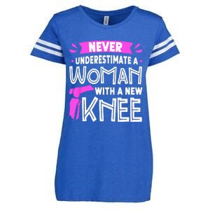 Never Underestimate A Women New Knee Replacement Surgery Enza Ladies Jersey Football T-Shirt