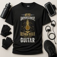 Never Underestimate An Old Man With A Guitar Acoustic Player Performance Shirt