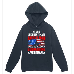 Never Underestimate An Old Submarine Veteran Grandpa Urban Pullover Hoodie