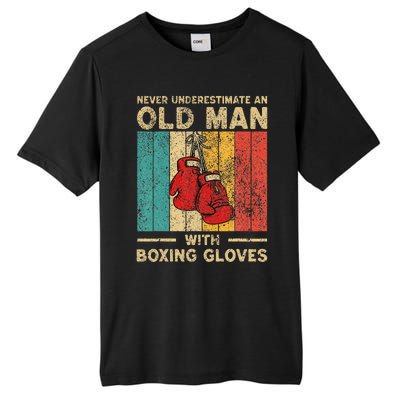 Never Underestimate An Old Man Tall Fusion ChromaSoft Performance T-Shirt