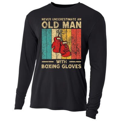 Never Underestimate An Old Man Cooling Performance Long Sleeve Crew