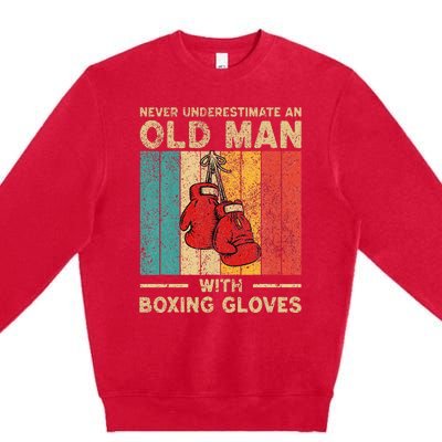 Never Underestimate An Old Man Premium Crewneck Sweatshirt