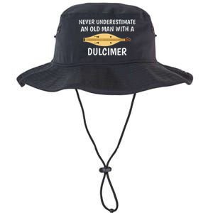 Never Underestimate An Old Man Appalachian Dulcimer Legacy Cool Fit Booney Bucket Hat