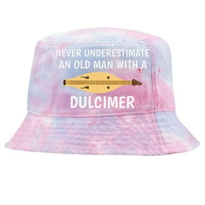 Never Underestimate An Old Man Appalachian Dulcimer Tie-Dyed Bucket Hat