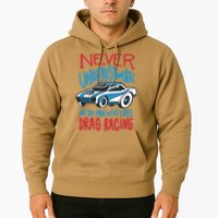 Never Underestimate An Old Man Who Loves Drag Racing Hoodie