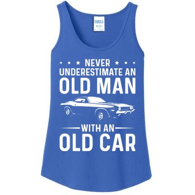 Never Underestimate An Old With An Old Car Classic Car Great Gift Ladies Essential Tank