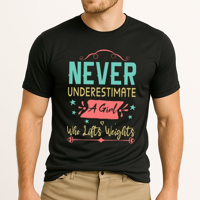 Never underestimate a Girl Who Lifts Weights Weightlifting  Cooling Performance Crew T-Shirt