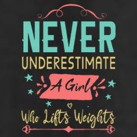 Never underestimate a Girl Who Lifts Weights Weightlifting  Adult Drive Performance Visor