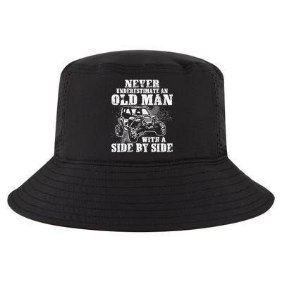 Never Underestimate An Old Man With A Side By Side SXS UTV Cool Comfort Performance Bucket Hat