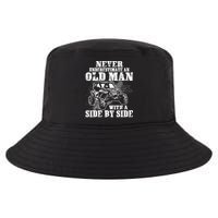 Never Underestimate An Old Man With A Side By Side SXS UTV Cool Comfort Performance Bucket Hat