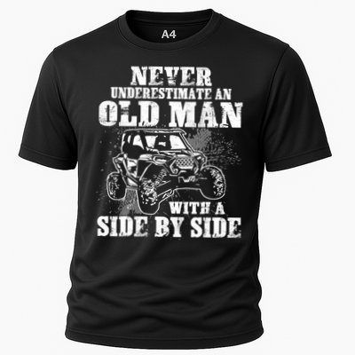 Never Underestimate An Old Man With A Side By Side SXS UTV Performance Shirt