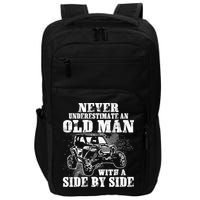 Never Underestimate An Old Man With A Side By Side SXS UTV Impact Tech Backpack