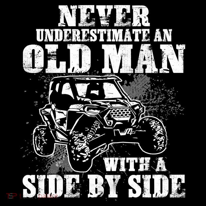 Never Underestimate An Old Man With A Side By Side SXS UTV Sustainable Knit Beanie